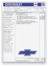 gm general motors car window sticker chevrolet 1978 1979 1980 gm part number 476602 impact printer printed filled in reproduction printer v=jimosborn thumb product image