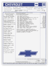 gm general motors car window sticker chevrolet 1978 1979 1980 gm part number 476602 impact printer printed filled in reproduction printer v=jimosborn thumb product image