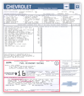 gm general motors car window sticker chevrolet 1981 gm part number 22508105 camaro corvette impact printer printed filled in reproduction v=jimosborn thumb product image