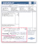 gm general motors car window sticker chevrolet 1981 gm part number 22508105 camaro corvette impact printer printed filled in reproduction v=jimosborn thumb product image