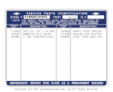 gm general motors pickup spid service parts identification label 1966 chevrolet gmc gm part number 3887828 impact printer printed filled in v=gloveboxoptions thumb product image