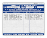 gm general motors pickup spid service parts identification label 1967 1968 1969 1970 1971 1972 chevrolet gmc gm part number 2490998 399999 3933880 3986681 impact printer printed filled in v=gloveboxoptions thumb product image