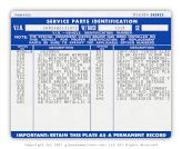 gm general motors pickup spid service parts identification label 1976 1977 1978 chevrolet gmc gm part number 342933 3 box impact printer printed filled in v=gloveboxoptions thumb product image