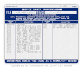 gm general motors pickup spid service parts identification label 1979 1980 1981 1982 1983 chevrolet gmc gm part number 342933 2 box impact printer printed filled in v=jimosborn thumb product image