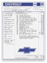 gm general motors pickup window sticker chevrolet 1978 1979 1980 gm part number 476602 impact printer printed filled in reproduction printer v=jimosborn thumb product image