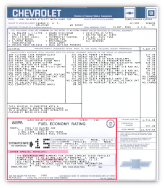 gm general motors pickup window sticker chevrolet 1981 gm part number 22508105 blazer suburban impact printer printed filled in reproduction printer v=jimosborn thumb product image